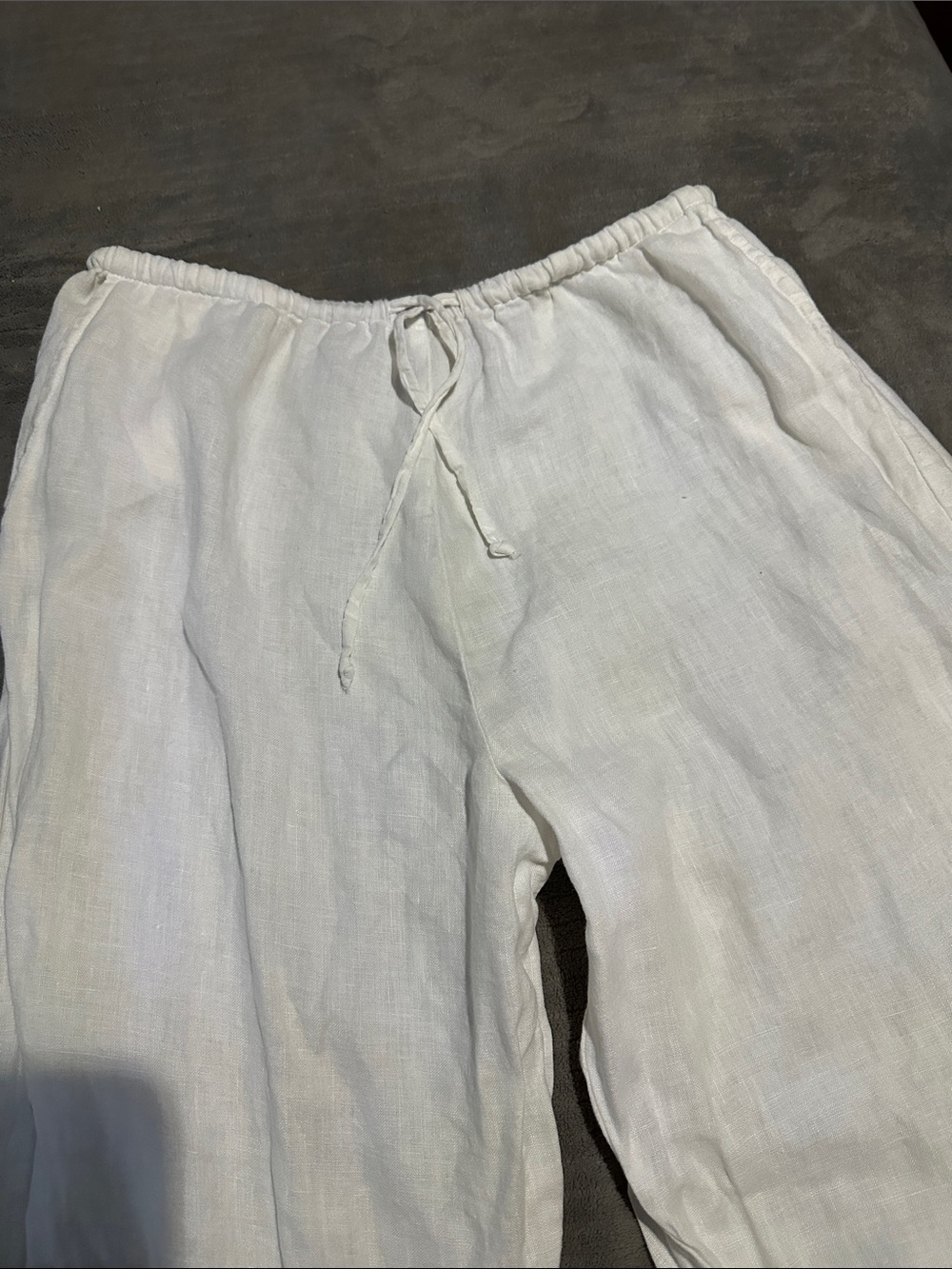 LA Relaxed Linen Drawstring Pant - Picture 3 of 5